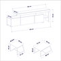 Hanah Home Beliz - Conjunto de muebles de salón blanco